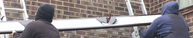 Replaced soffits,  fascias and guttering on a property in Royston.