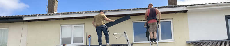 New  fascias and soffits fitted on a house in Comberton, Cambridge