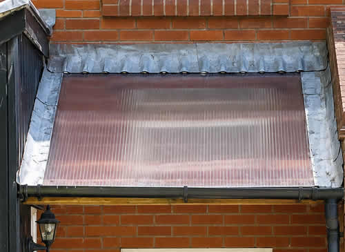 New polycarbonate roof fitted to replace a leaking fibreglass roof in Cambridge