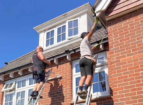Front guttering replacement for a repeat customer in Hauxton Cambridge
