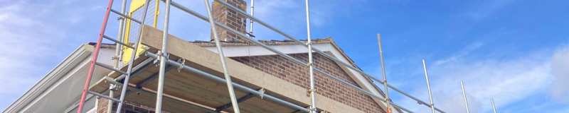 We repaired the gable end and chimney in Cherry Hinton, replacing old mortar, tiles and under cloaking for a returning customer of over 10 years...