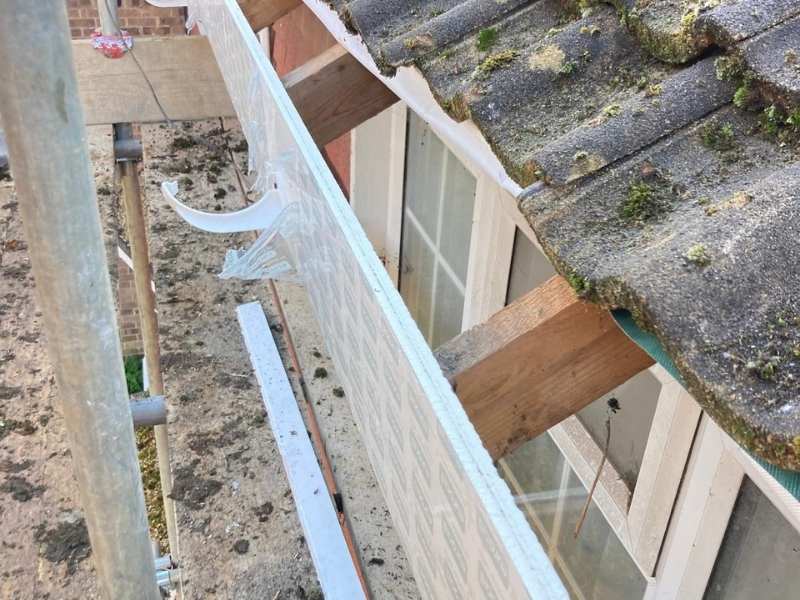 Browns Roofing repairing gable end tiles in Cherry Hinton Cambridge